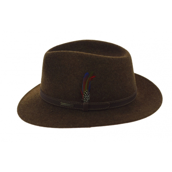 Chapeau Traveller Aussie Woolfelt Marron - Stetson Chapeau Traveller Aussie Woolfelt Marron - Stetson