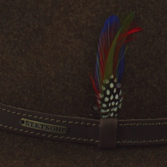 Chapeau Traveller Aussie Woolfelt Marron - Stetson Chapeau Traveller Aussie Woolfelt Marron - Stetson