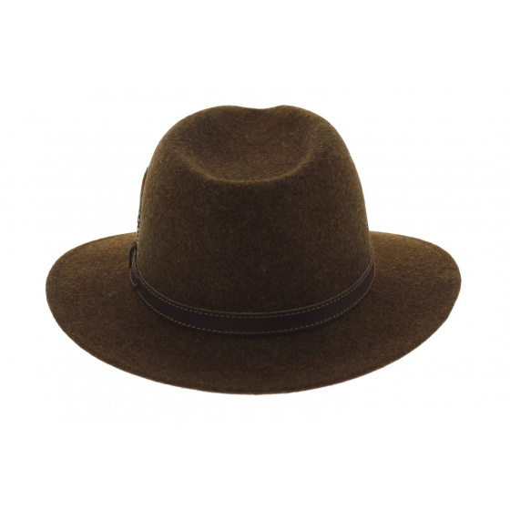 Brown Aussie Woolfelt Traveller Hat - Stetson