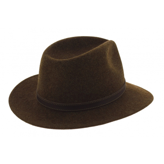 Chapeau Traveller Aussie Woolfelt Marron - Stetson Chapeau Traveller Aussie Woolfelt Marron - Stetson
