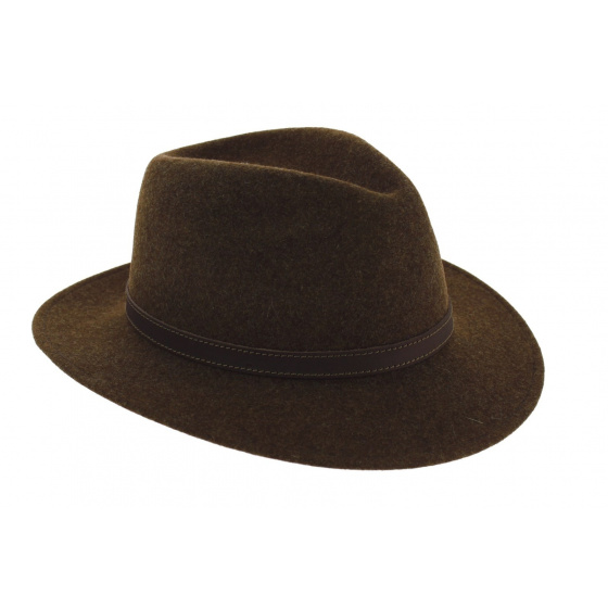 Brown Aussie Woolfelt Traveller Hat - Stetson