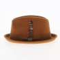 Trilby Gain Felt Wool Caramel Hat - Brixton