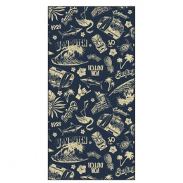 Navy Blue Tiki Surf Chèche Scarf - Von Dutch