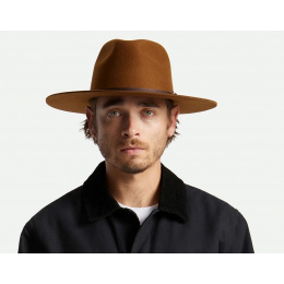 Cohen Cowboy Hat in Camel Wool Felt - Brixton