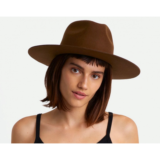 Chapeau Cowboy Cohen Feutre Laine Camel - Brixton Chapeau Cowboy Cohen Feutre Laine Camel - Brixton