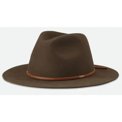 Wesley Fedora Brown Felt Hat - Brixton