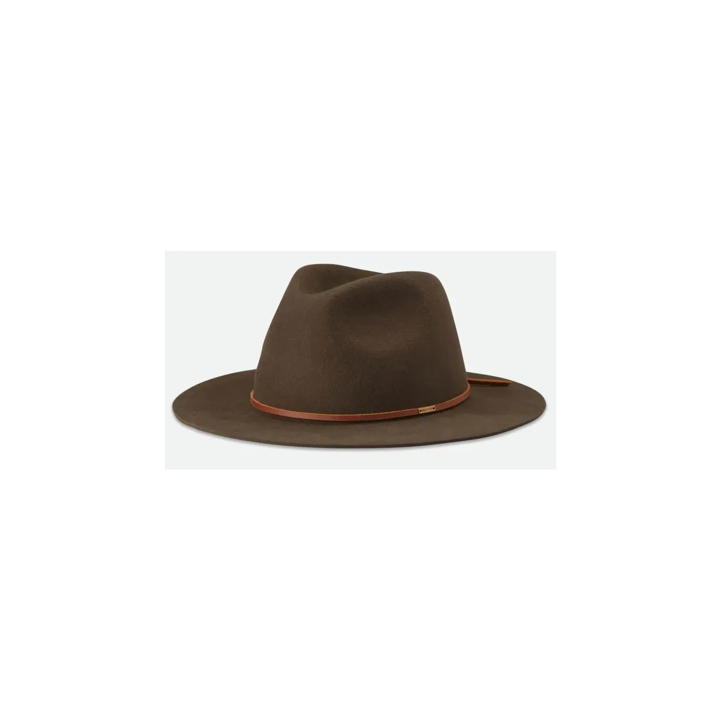 Chapeau Wesley Fedora  Feutre Marron - Brixton