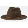 Chapeau Wesley Fedora  Feutre Marron - Brixton