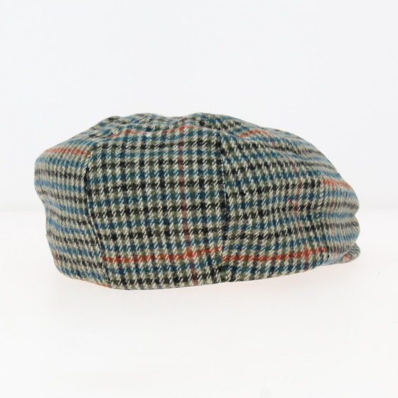 Casquette Gavroche Brood Joe Blue Pied-de-Poule Vert - Brixton