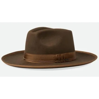 Chapeau Fedora Reno Feutre Laine Marron - Brixton réf 16570