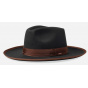 Reno Black Felt Fedora Hat - Brixton