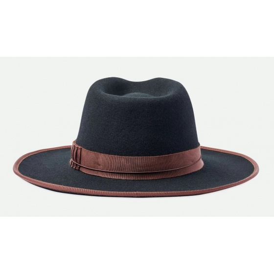 Chapeau Fedora Reno Feutre Noir - Brixton