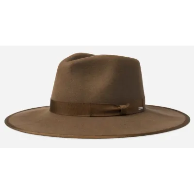 Chapeau Fedora Jo Rancher Feutre Marron - Brixton