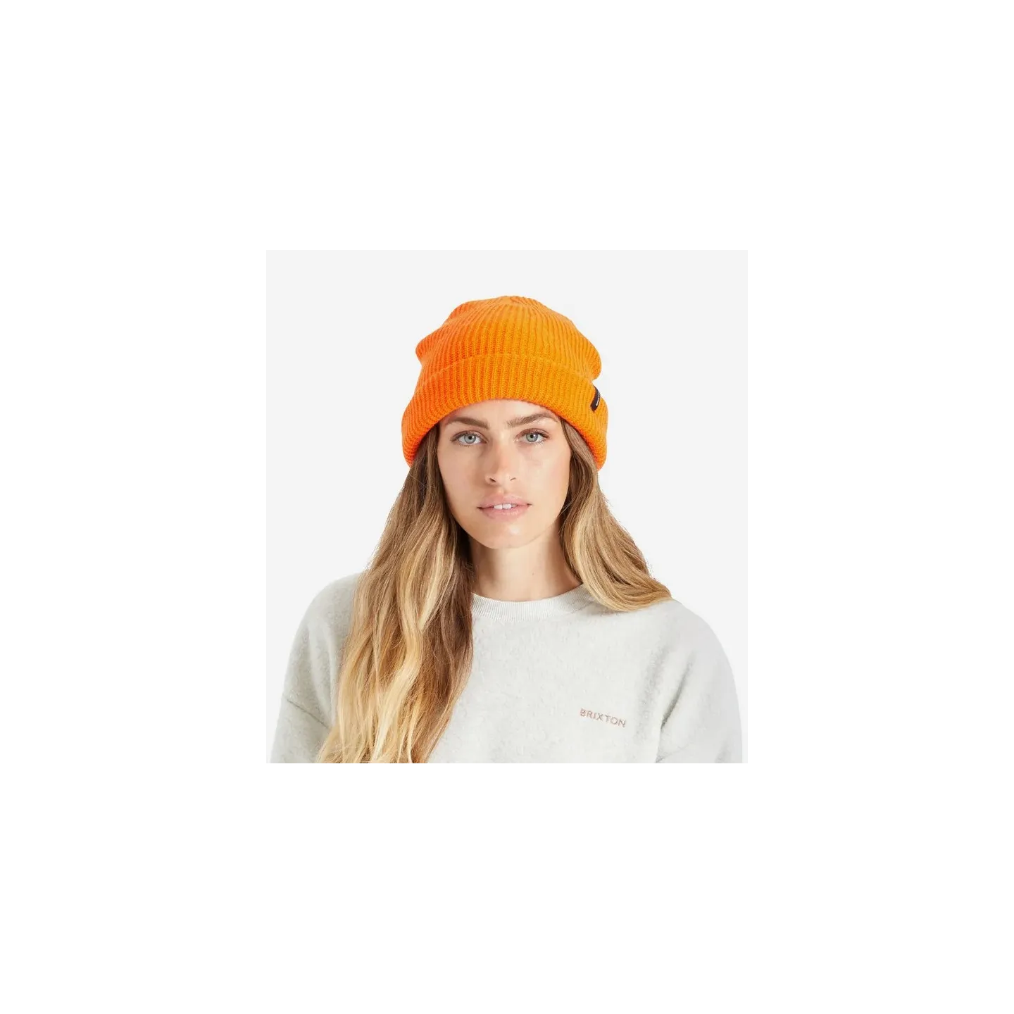 Heist Orange Knit Beanie - Brixton Reference: 983 | Traclet Hat Shop