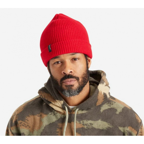 Red Heist Knit Beanie - Brixton