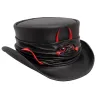 Chapeau Haut de Forme Marlow Cuir Noir - Head'n Home