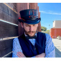 Black Leather Marlow Top Hat - Head'n Home