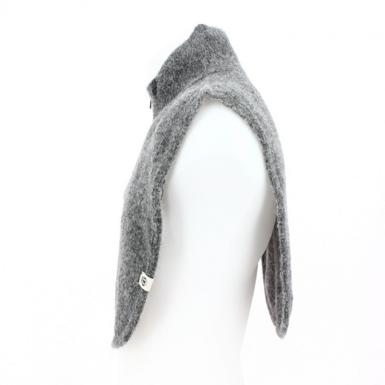 Grey Alpaca Wool Plastron - Roeckl Grey Alpaca Wool Plastron - Roeckl