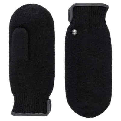 Harbin Virgin Wool Mittens Black - Roeckl ref: 17308| Traclet Hat Shop