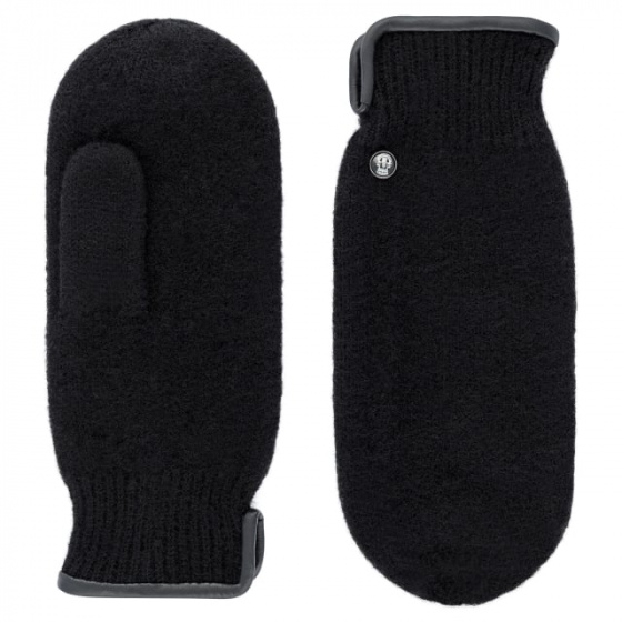 Harbin Liane vierge Black mittens - Roeckl