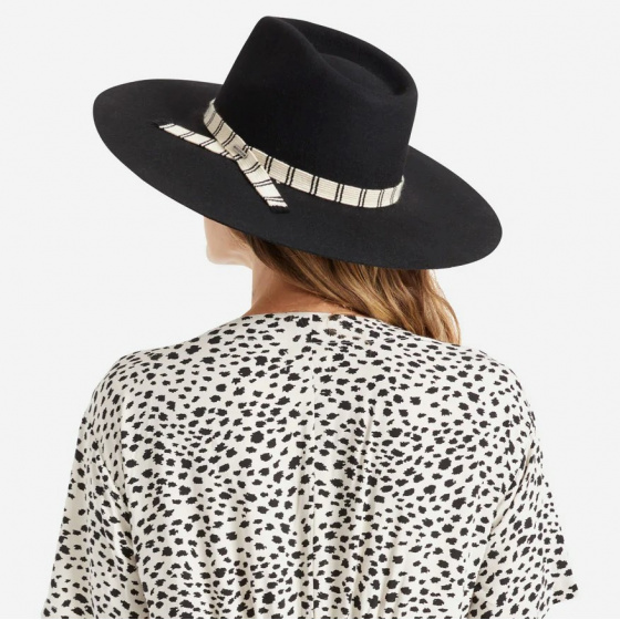 Chapeau Fedora Leigh Feutre Laine Noir - Brixton