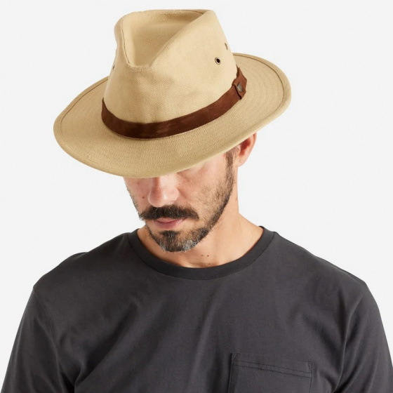 Traveller Messer Hat Safari Beige Cotton - Brixton