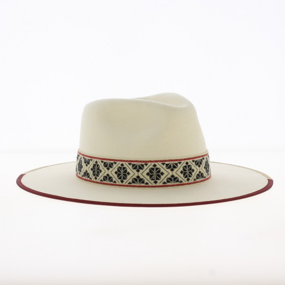 Fedora Fazenda hat White felt - Head'n Home