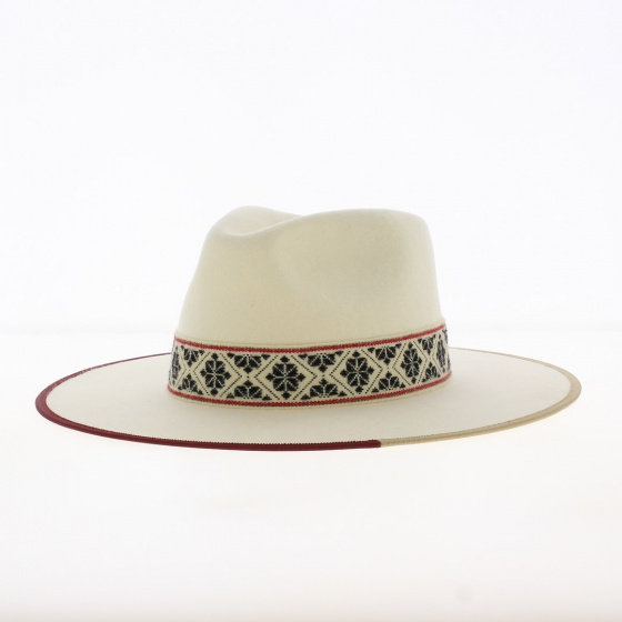 Fedora Fazenda hat White felt - Head'n Home