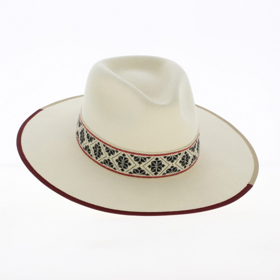 Chapeau Fedora Fazenda Feutre blanc - Head'n Home