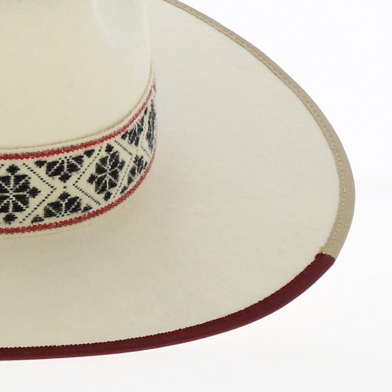 Chapeau Fedora Fazenda Feutre blanc - Head'n Home