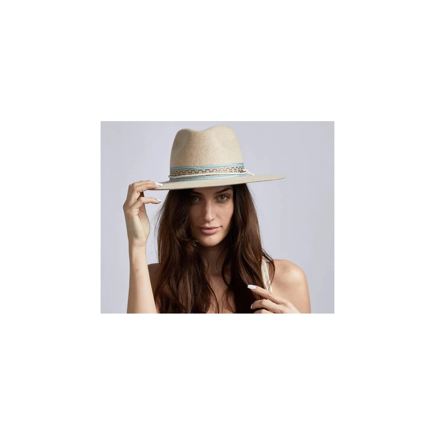 Chapeau Fedora Maldives Moon Feutre Beige - Head'n Home