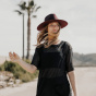 Fedora Plum Hat Bordeaux Felt - Head'n Home
