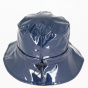 Lucy navy varnish rain hat - Traclet