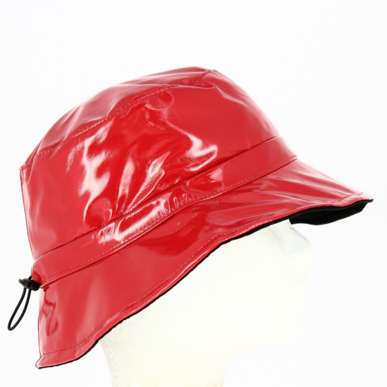 Lucy red patent rain hat - Traclet