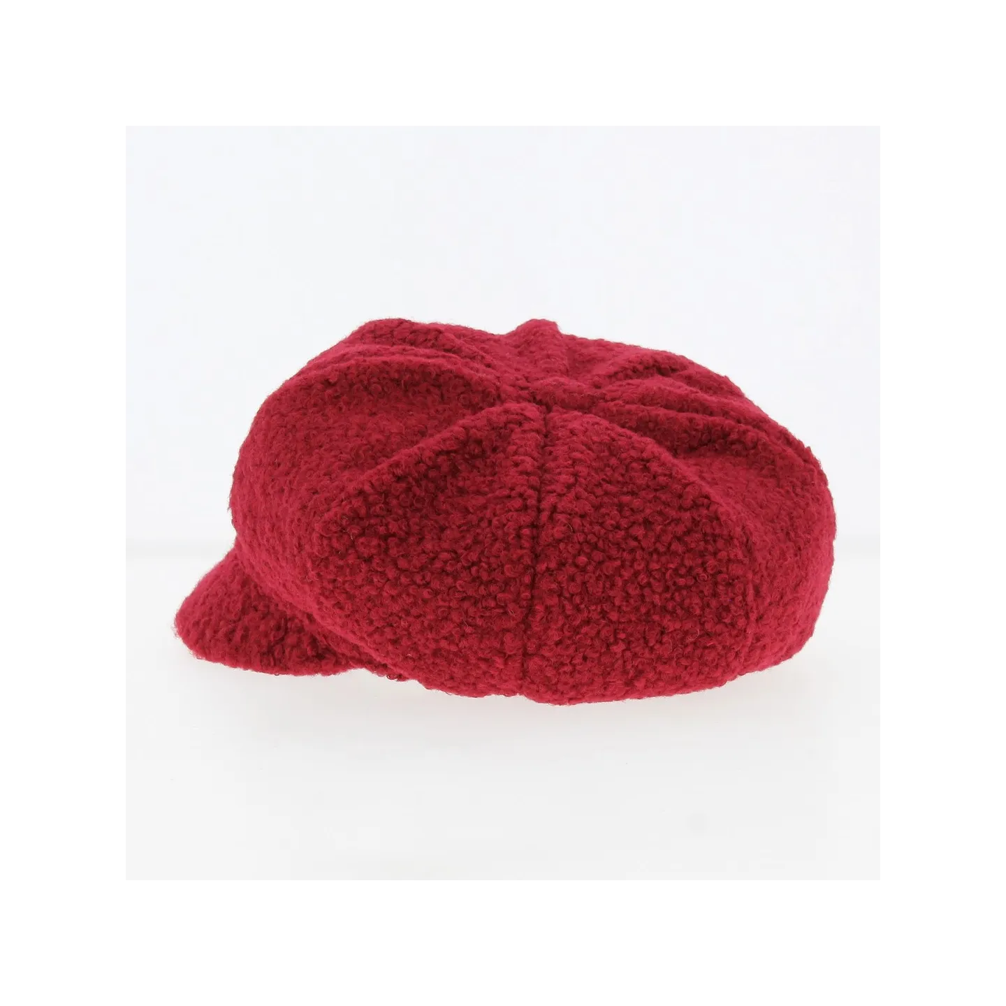 Gavroche sheepskin-effect cap, red - Traclet
