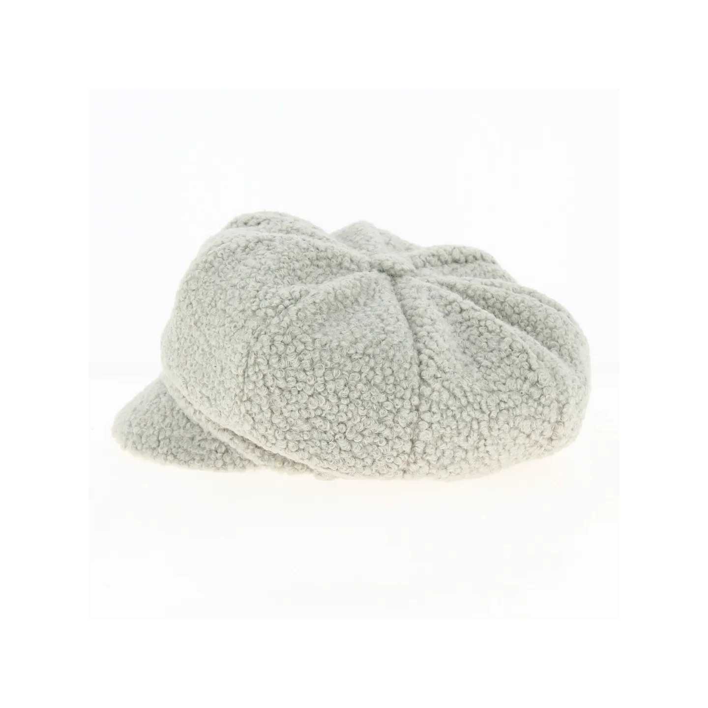 Gavroche sheepskin-effect cap in pearl grey - Traclet