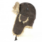 Chapka Brown Leather & Faux Fur - Traclet