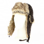 Chapka Brown Leather & Faux Fur - Traclet