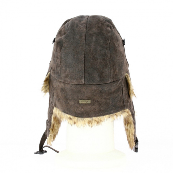 Chapka Brown Leather & Faux Fur - Traclet