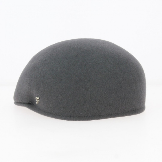 Gray Rigid Wool Domed Cap - Fléchet