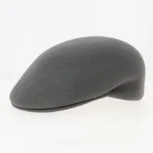 Delys Cambered Cap Grey Wool Felt - Traclet