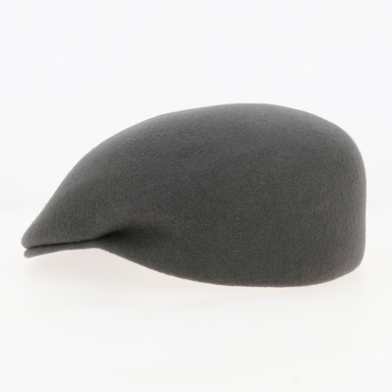 Casquette Bombée Delys Feutre Laine Gris - Traclet