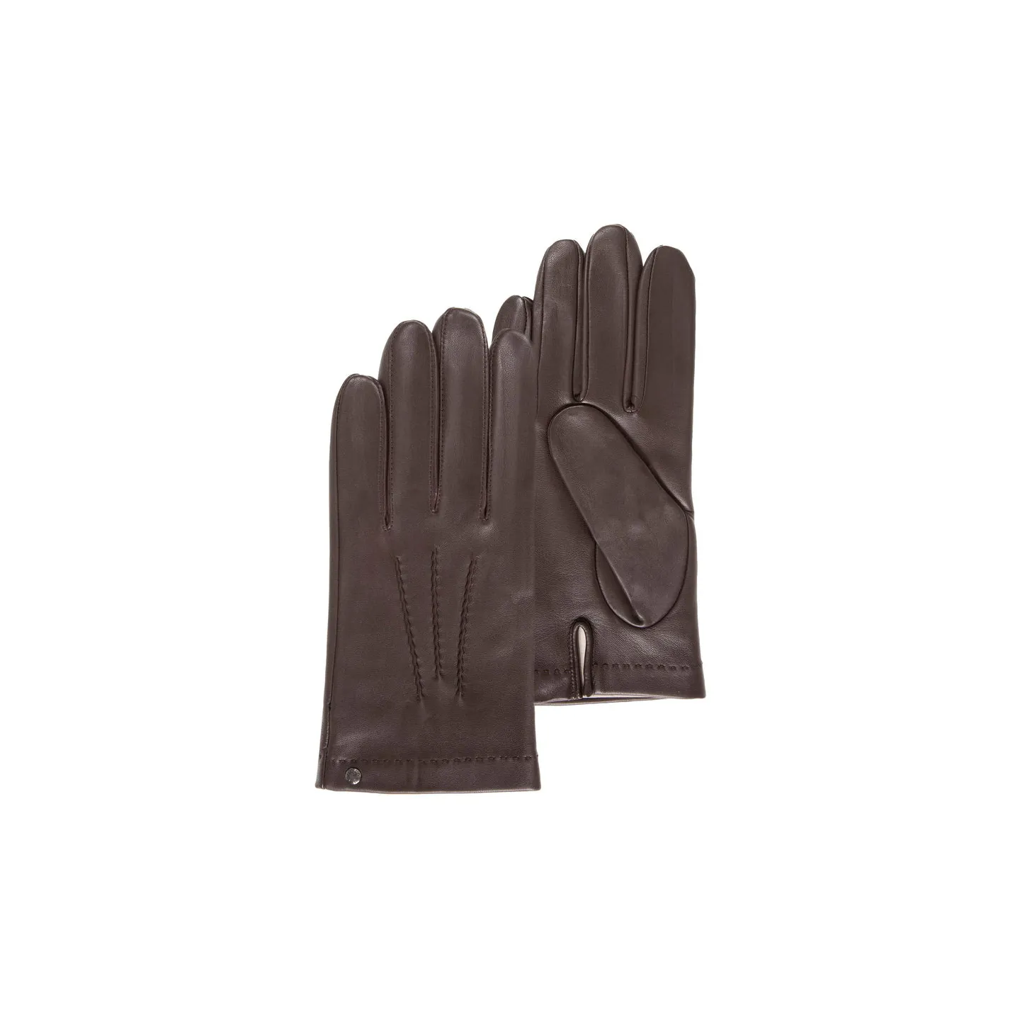 Gant Homme Cuir Doublés Soie - Isotoner