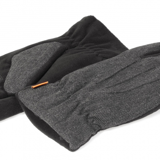 Gants Homme Tactiles Polaire et Fausse fourrure Chevrons - Isotoner Gants Homme Tactiles Polaire et Fausse fourrure Chevrons - Isotoner