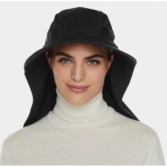 Recycled Fabric Cap with Black Neck Cover UPF50+ - Tilley
