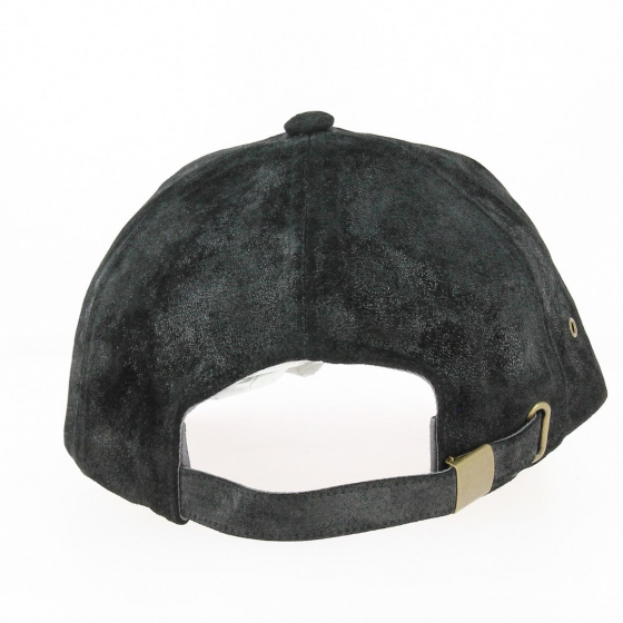 Casquette Baseball Prato Cuir Noir - Traclet