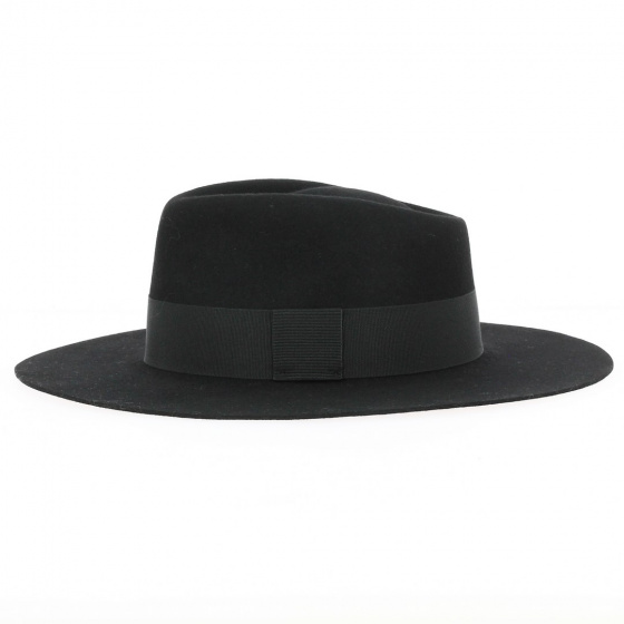 Chapeau Fedora Grand Bord "The Mirage" Noir - Traclet Chapeau Fedora Grand Bord "The Mirage" Noir - Traclet