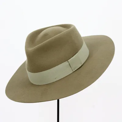 Fedora Hat Grand Bord "The Mirage" Taupe - Traclet