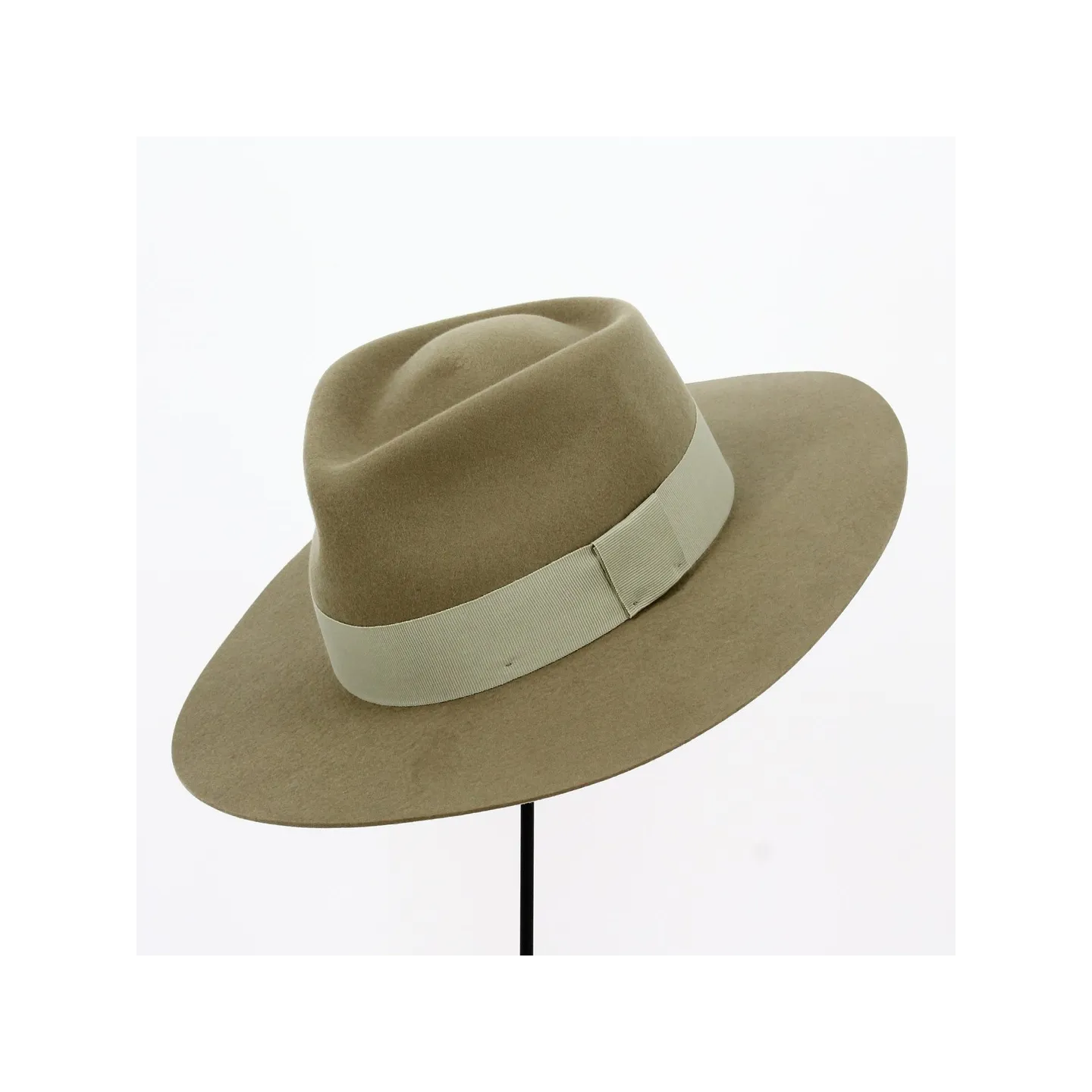 Chapeau Fedora Grand Bord "The Mirage" Taupe - Traclet