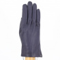 Women's gloves Silk lined leather royal blue - Isotoner